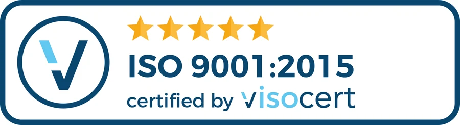 ISO 9001:2015 zertifiziert durch VISOCERT